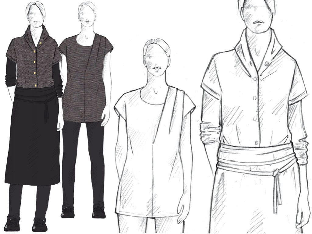 piaf GmbH Textil und Grafik: Illustration -  Illustration Bekleidung Personal, für Ida Gut 