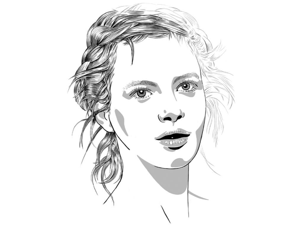 piaf GmbH Textil und Grafik: Illustration -  Milkmaid 2 