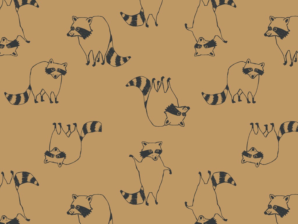 piaf GmbH Textil und Grafik: Textildesign - Babies: Racoon AOP: Bild1