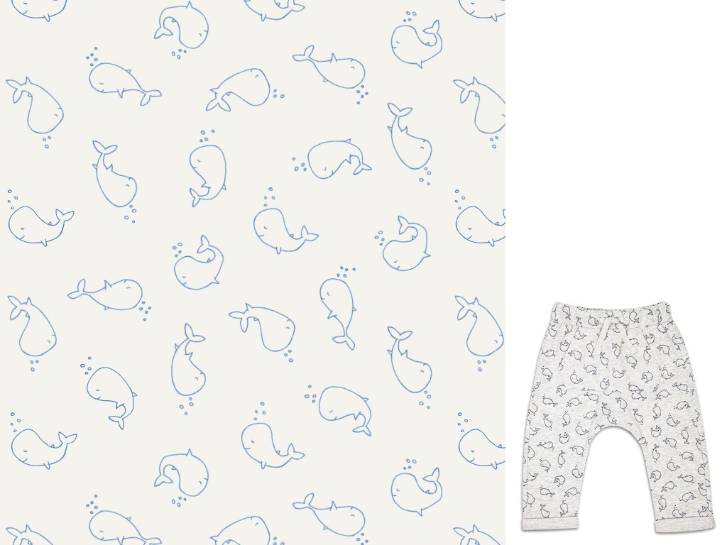 piaf GmbH Textil und Grafik: Textildesign -  Allover für Baby Jerseyhose 