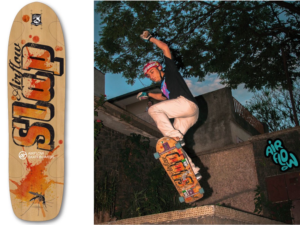 piaf GmbH Textil und Grafik: Grafik -  Design für Airflow Skateboards 