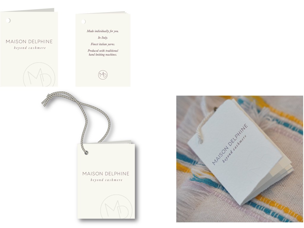 piaf GmbH Textil und Grafik: Grafik -  Hangtag,  für Maison Delphine